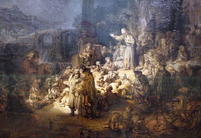 The Preaching of John the Baptist by Rembrandt van Rijn